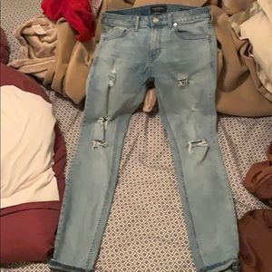 pacsun light washed ripped jeans